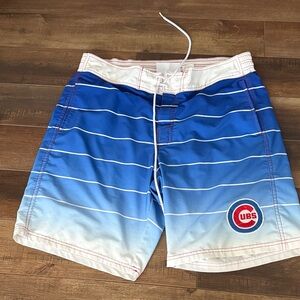 Genuine Merchandise Blue and White Swim Shorts